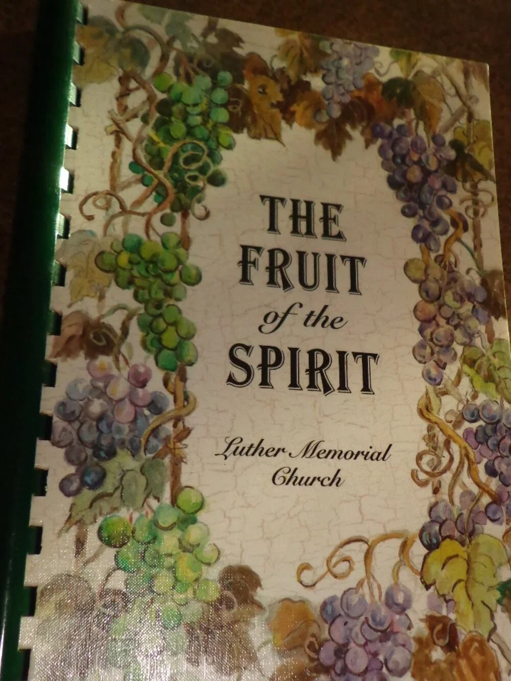 NEW Spiralbound Cookbook THE FRUIT of the SPIRIT Luther Memorial Church 82 Pgs.